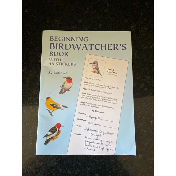 Beginning BirdWatchers Book With Stickers, Sy Barlowe - Picture 1 of 6